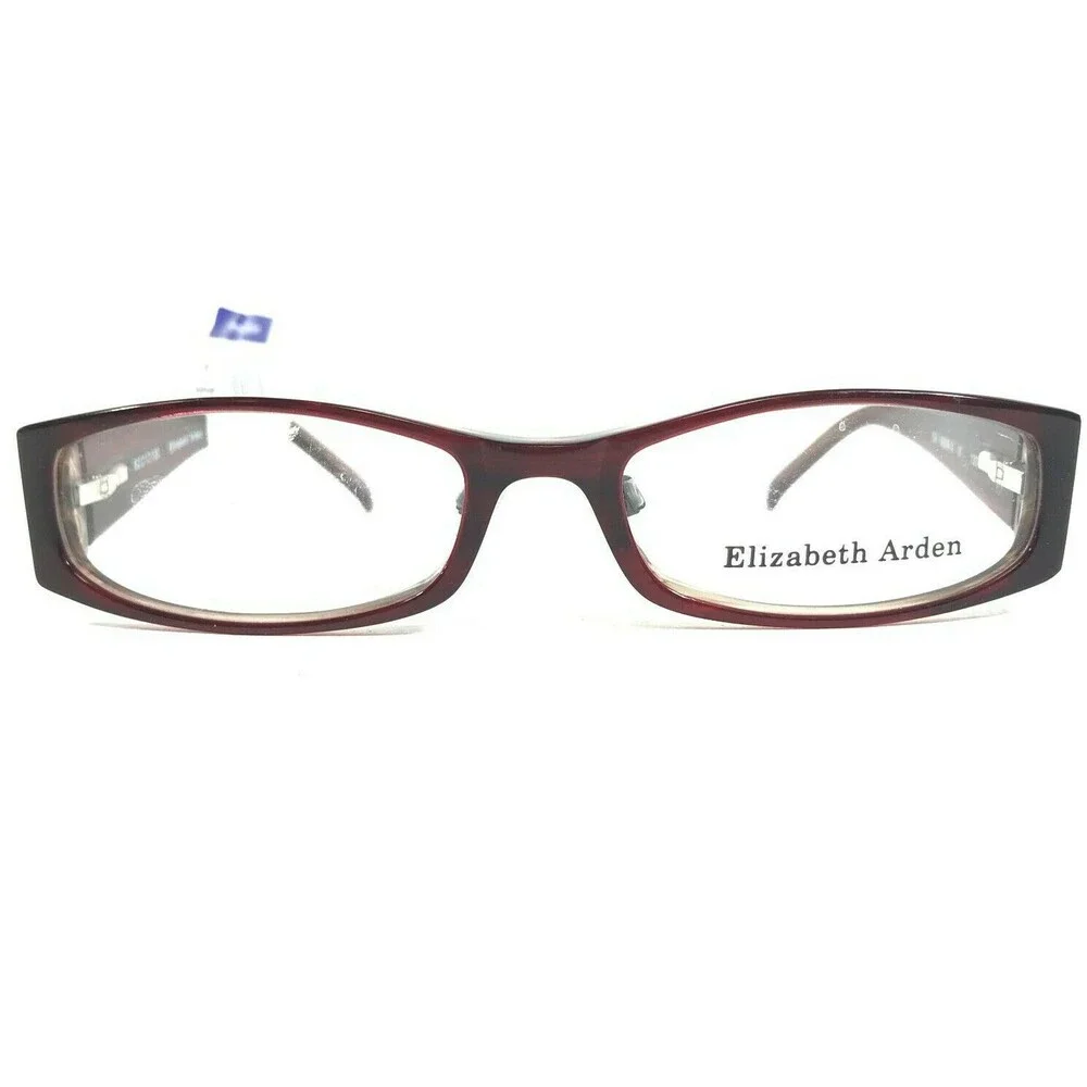 Elizabeth Arden EA 1902A-3 Eyeglasses Frames Brown Red Round Oval Full Rim 130